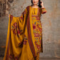 Elegant Cotton 3-Piece Embroidered  Lace work Suit Set  Traditional Wear for Women