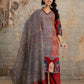 Comfortable Cotton 60-60 3-Piece Digital Print Suit Set for Women
