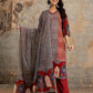Comfortable Cotton 60-60 3-Piece Digital Print Suit Set for Women