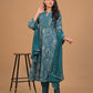 Floral Anarkali Kurta Set with Dupatta