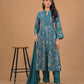 Floral Anarkali Kurta Set with Dupatta