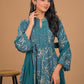 Floral Anarkali Kurta Set with Dupatta