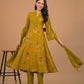 Floral Anarkali Set with Dupatta