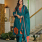 Premium Cotton 60-60 3-Piece Suit Set with Full Appliqué Work & Lining