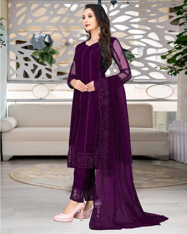 Kurta With Dupatta And Bottomwear  A