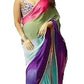 Georgette Printed Saree for Women (Multicolor, 6.3 m)