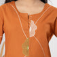Stylish slab cotton full embroidery work Kurta set for Women with Dupatta