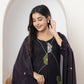 Stylish slab cotton full embroidery work Kurta set for Women with Dupatta