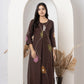 Stylish slab cotton full embroidery work Kurta set for Women with Dupatta