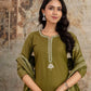 Woman Elegance meets comfort – premium embroidered  cotton suit set, perfect for every occasion