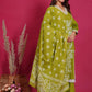 Silly Cotton 3-Piece Embroidered Suit Set with Lining  Kurta, Trouser & Dupatta  for Woman
