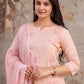 Luxury Cotton Flax 3-Piece Embroidered Ensemble