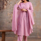 Luxury Cotton Flax 3-Piece Embroidered Ensemble