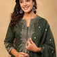 Farsi Salwar 3-Piece Set  Fully Embroidered Kurta, Trouser & Dupatta