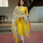 Premium Fine Kota Doria Kurti Pant Dupatta Suit Set