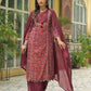 Block Print Cotton Kurta Pant Set with Dupatta
